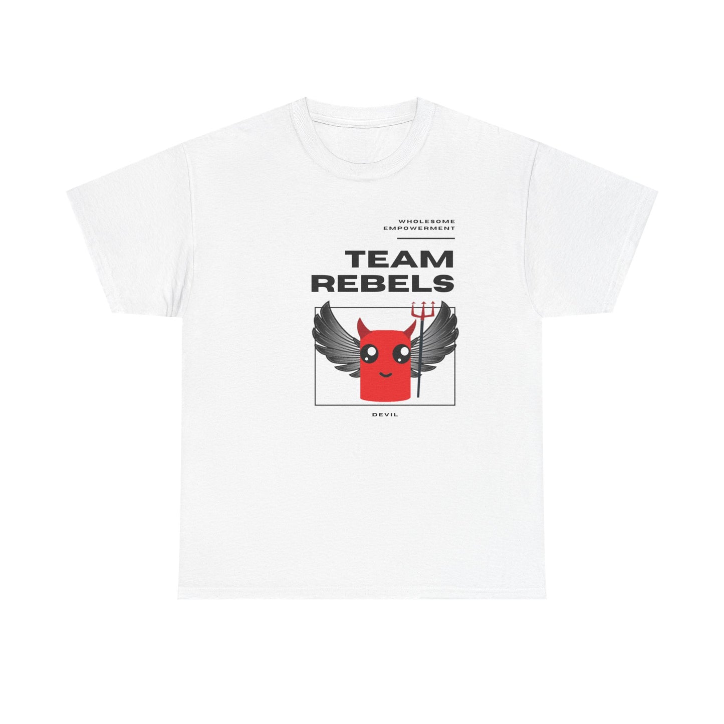 Devil Marshmallow Motivational Unisex Heavy Cotton Tee