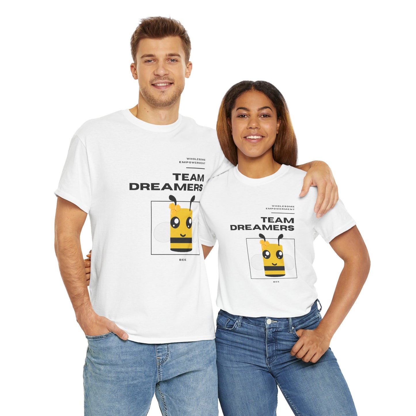 Bee Marshmallow Motivational Unisex Heavy Cotton Tee
