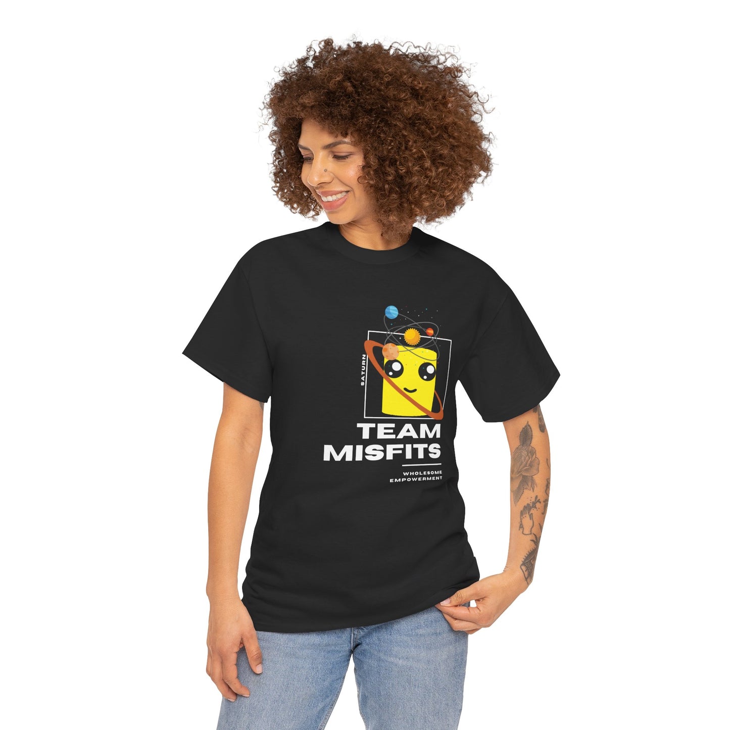 Saturn Marshmallow Motivational Unisex Heavy Cotton Tee