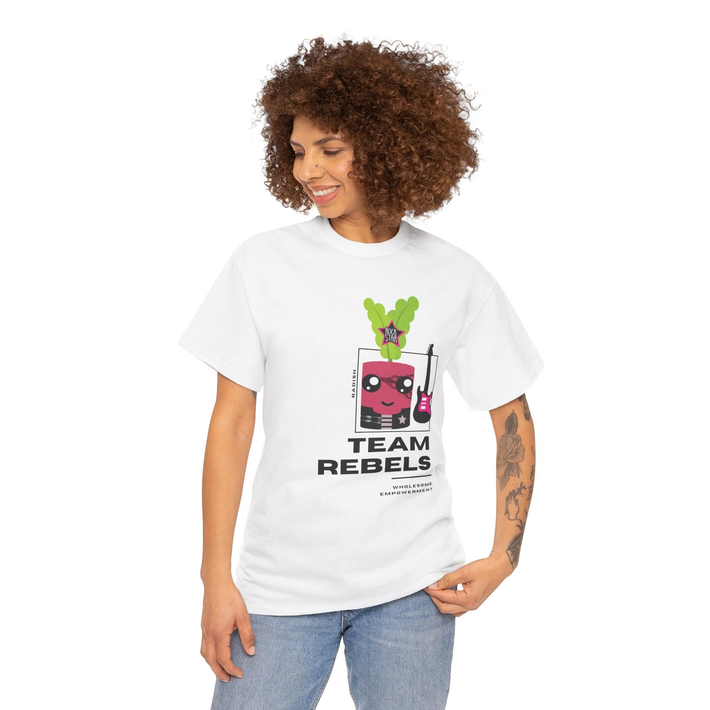 Rockstar Radish Marshmallow Motivational Unisex Heavy Cotton Tee