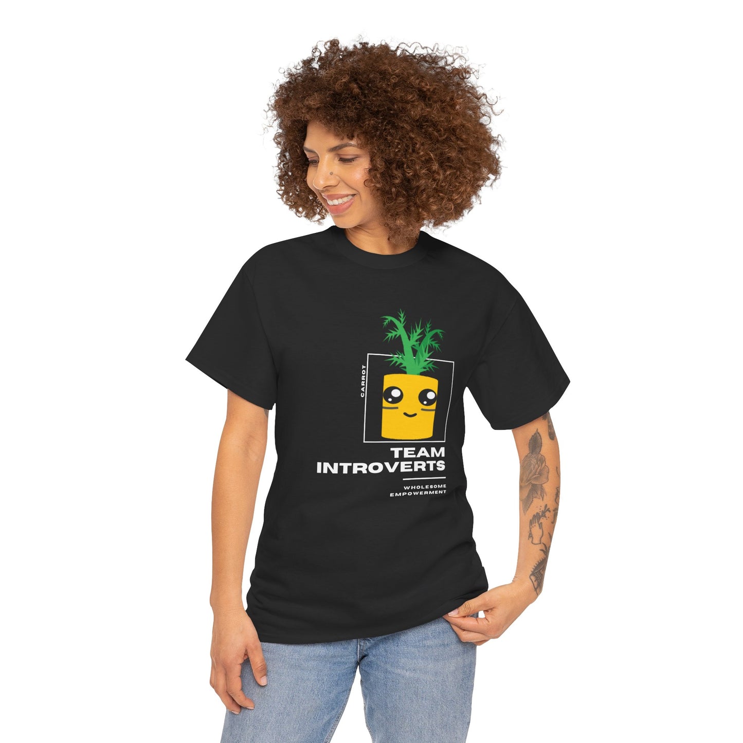 Carrot Marshmallow Motivational Unisex Heavy Cotton Tee