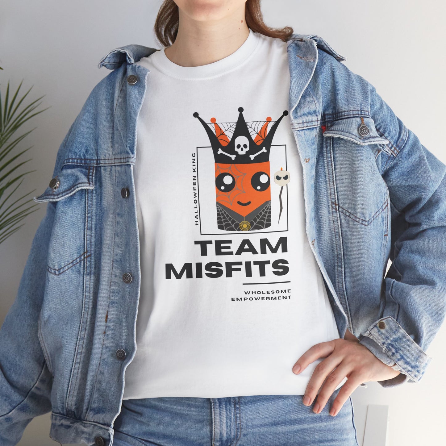 Halloween King Marshmallow Motivational Unisex Heavy Cotton Tee