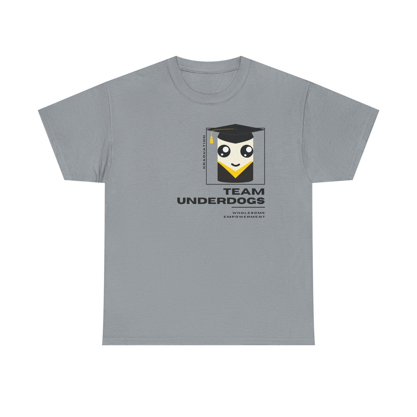 Graduate Marshmallow Motivational Unisex Heavy Cotton Tee