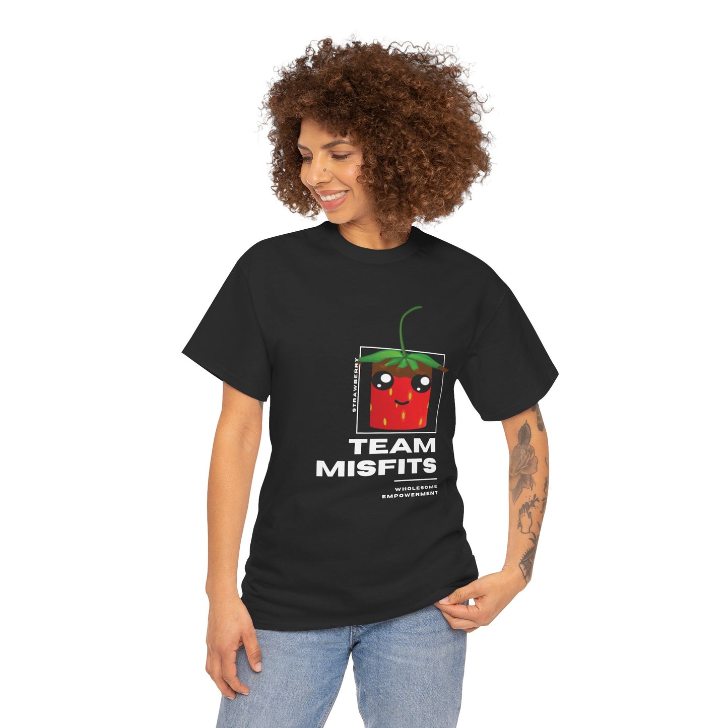 Strawberry Marshmallow Motivational Unisex Heavy Cotton Tee