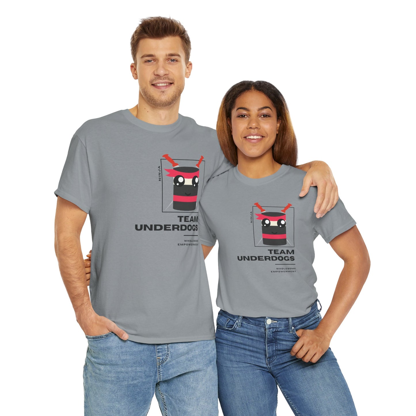 Ninja Marshmallow Motivational Unisex Heavy Cotton Tee