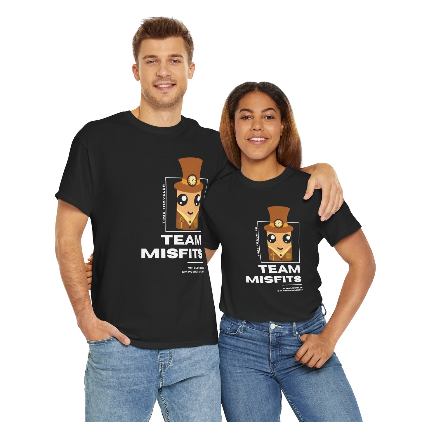Time Traveler Marshmallow Motivational Unisex Heavy Cotton Tee