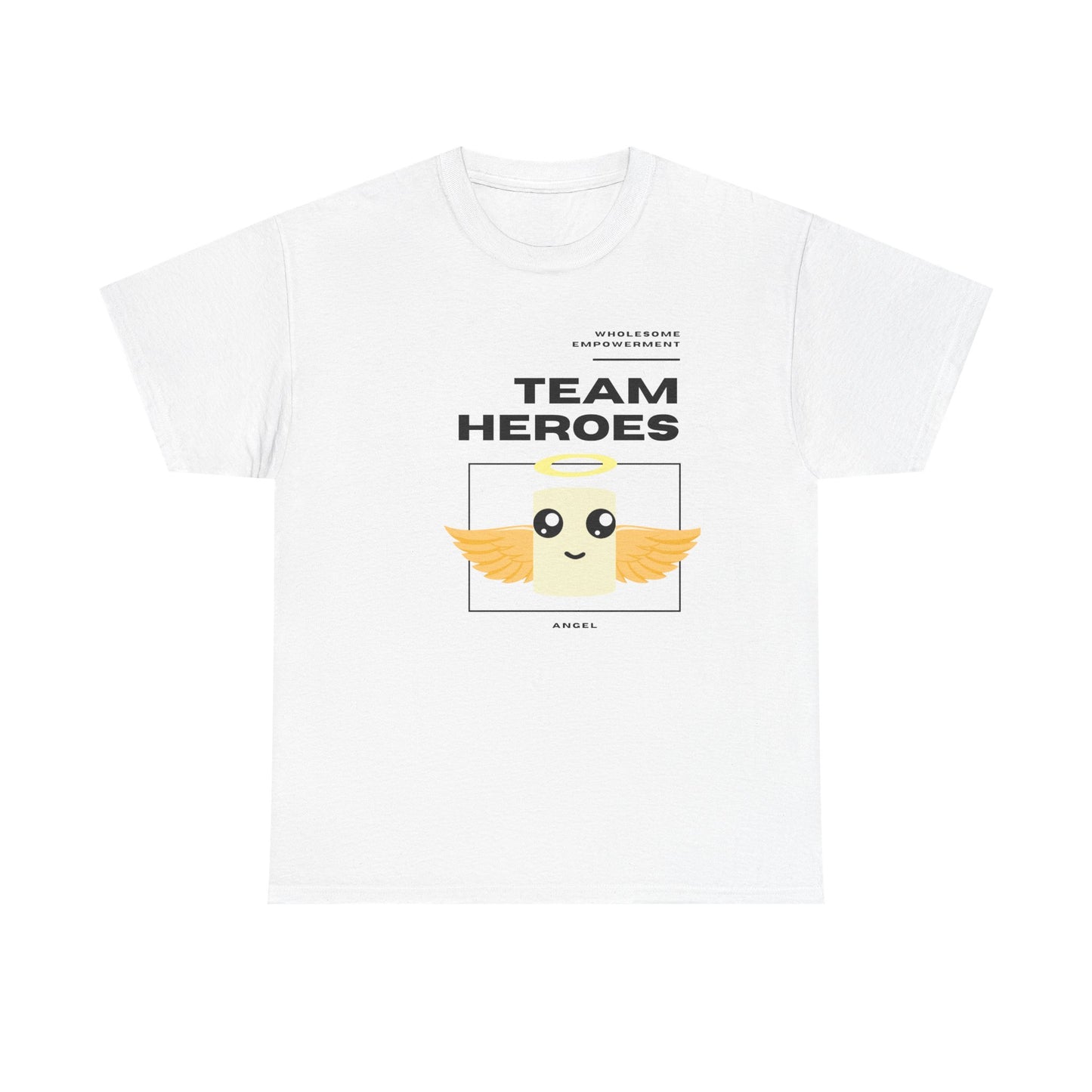Angel Marshmallow Motivational Unisex Heavy Cotton Tee