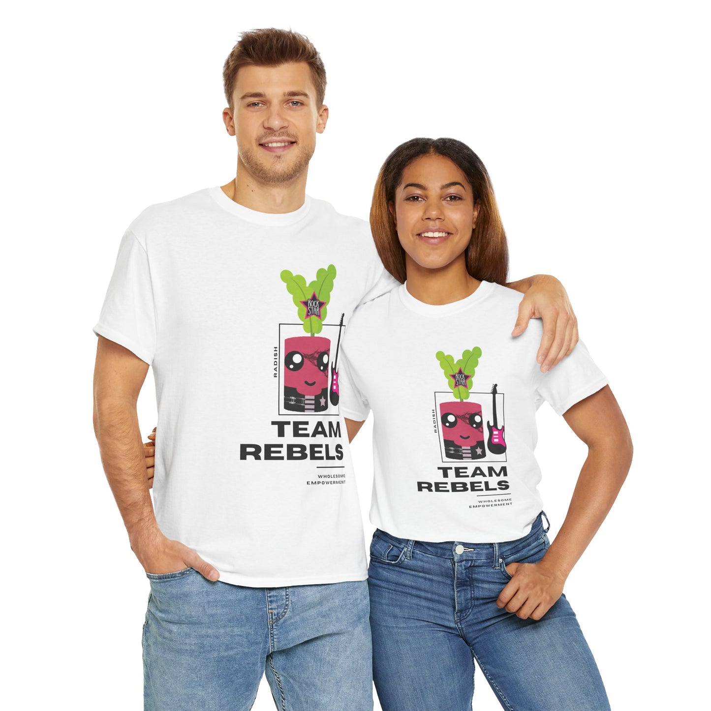 Rockstar Radish Marshmallow Motivational Unisex Heavy Cotton Tee