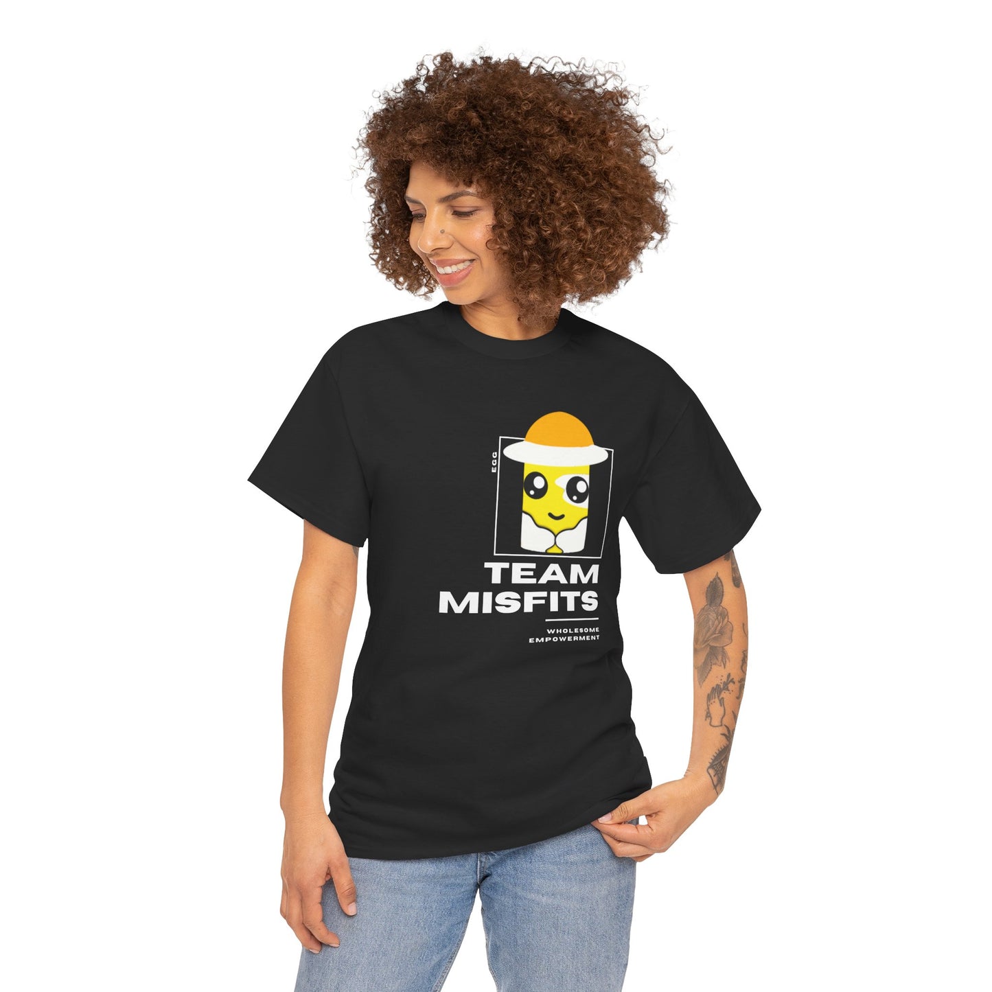 Egg Marshmallow Motivational Unisex Heavy Cotton Tee