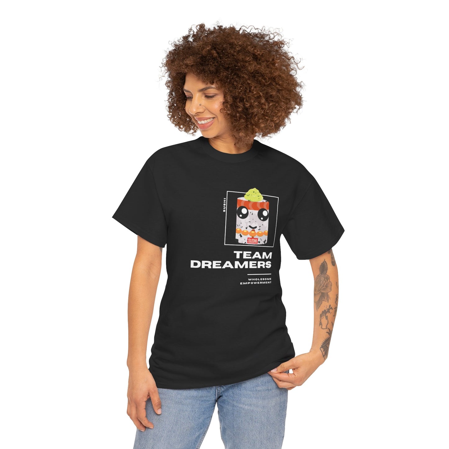 Sushi Marshmallow Motivational Unisex Heavy Cotton Tee