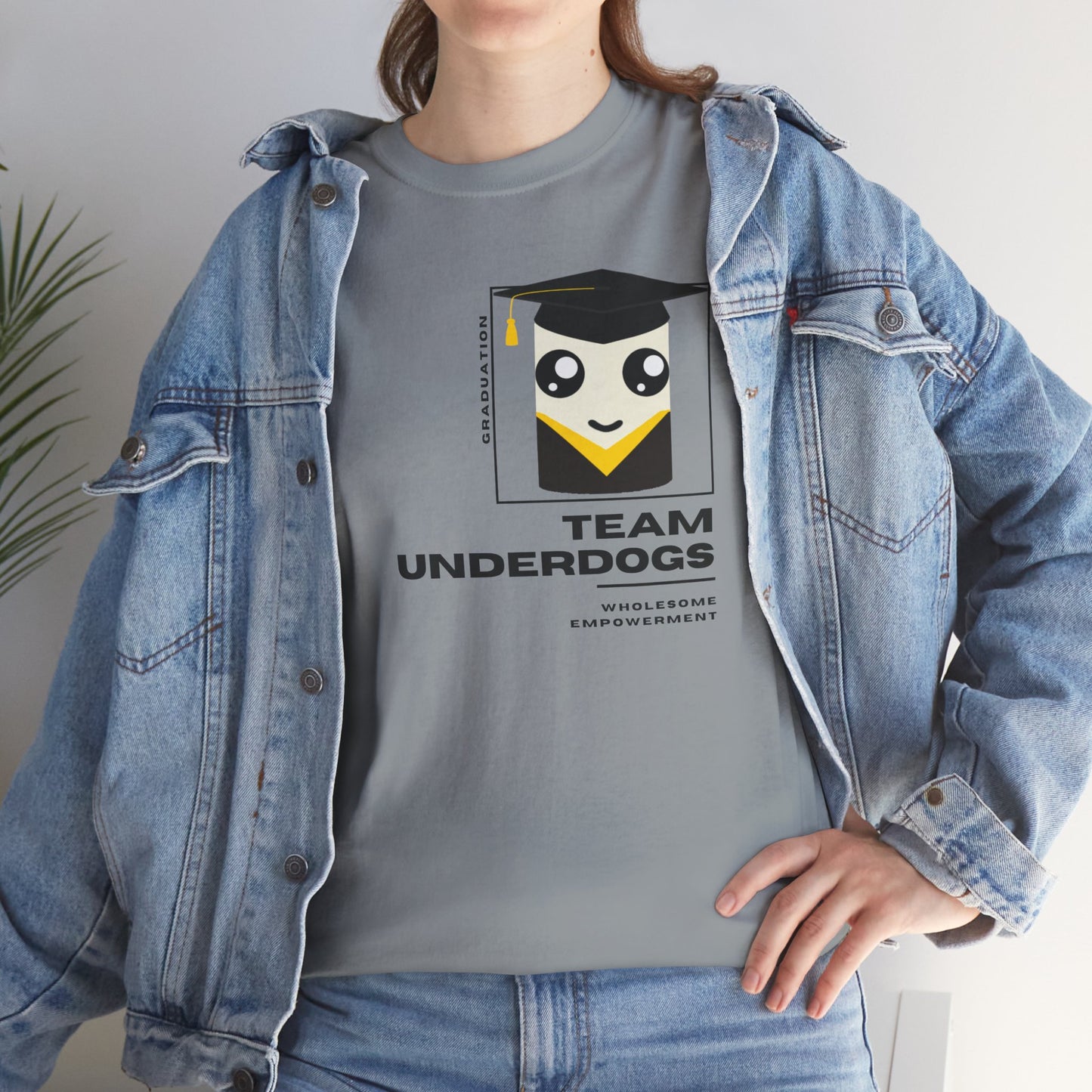 Graduate Marshmallow Motivational Unisex Heavy Cotton Tee