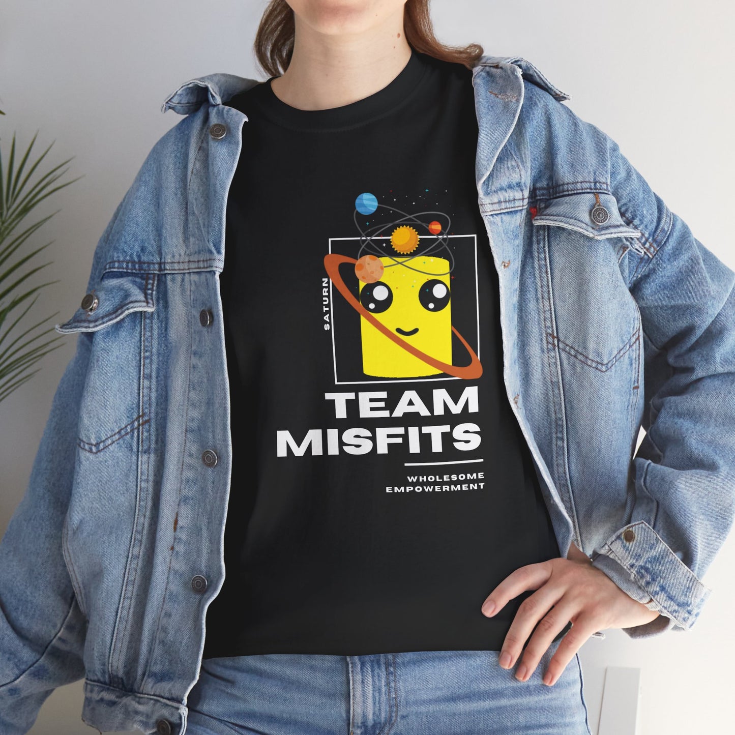 Saturn Marshmallow Motivational Unisex Heavy Cotton Tee