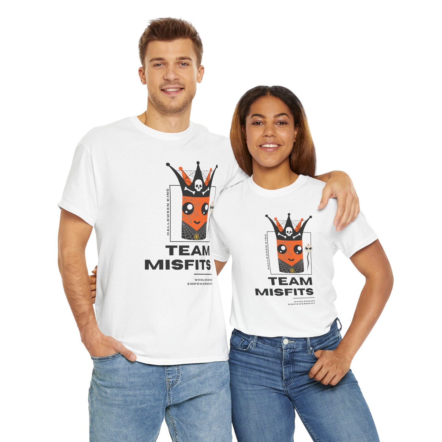 Halloween King Marshmallow Motivational Unisex Heavy Cotton Tee