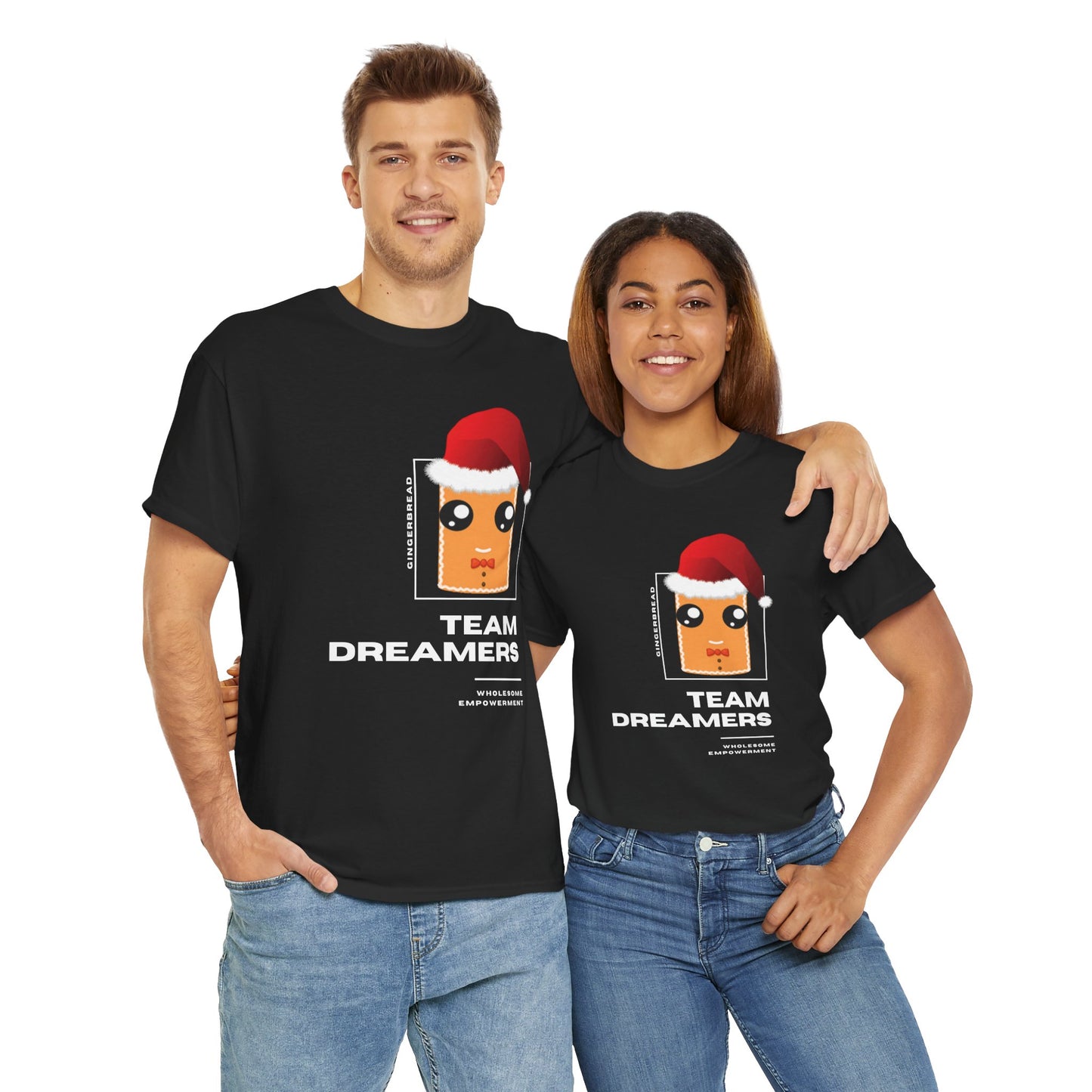 Gingerbread Marshmallow Motivational Unisex Heavy Cotton Tee