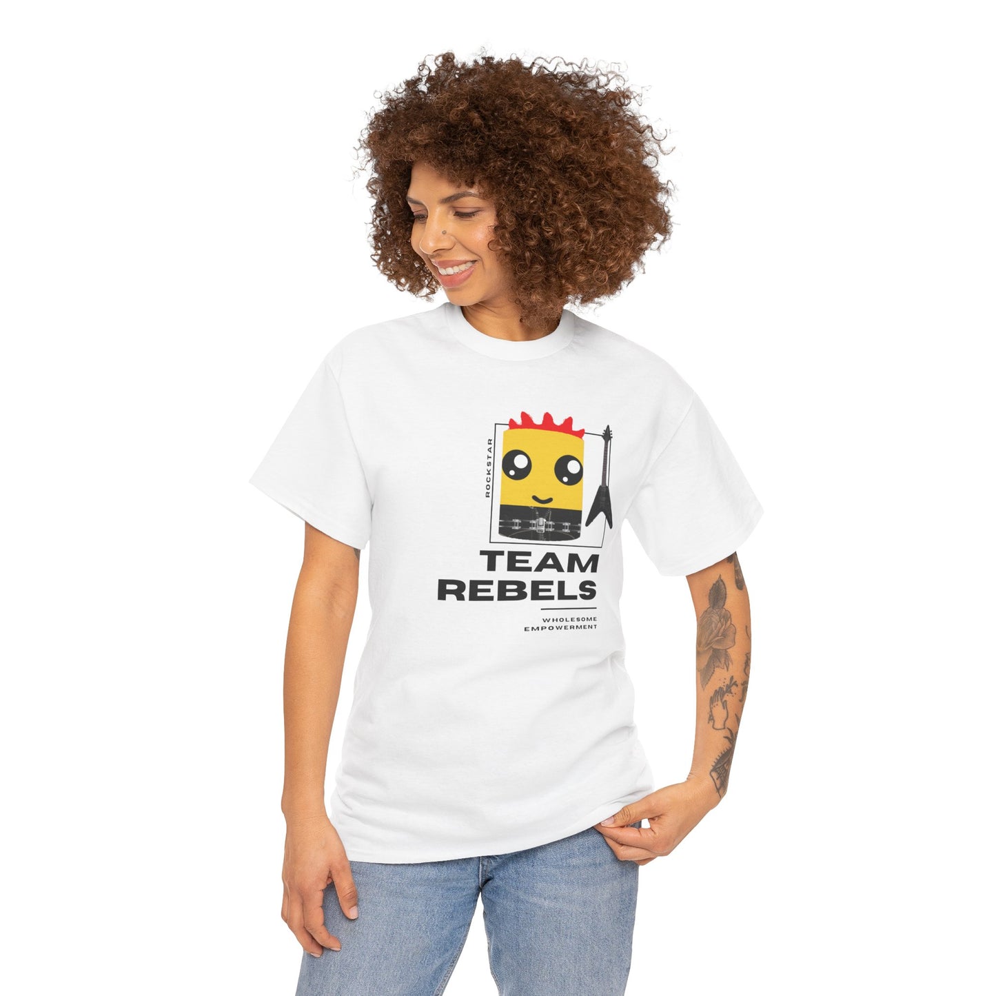 Rockstar Marshmallow Motivational Unisex Heavy Cotton Tee