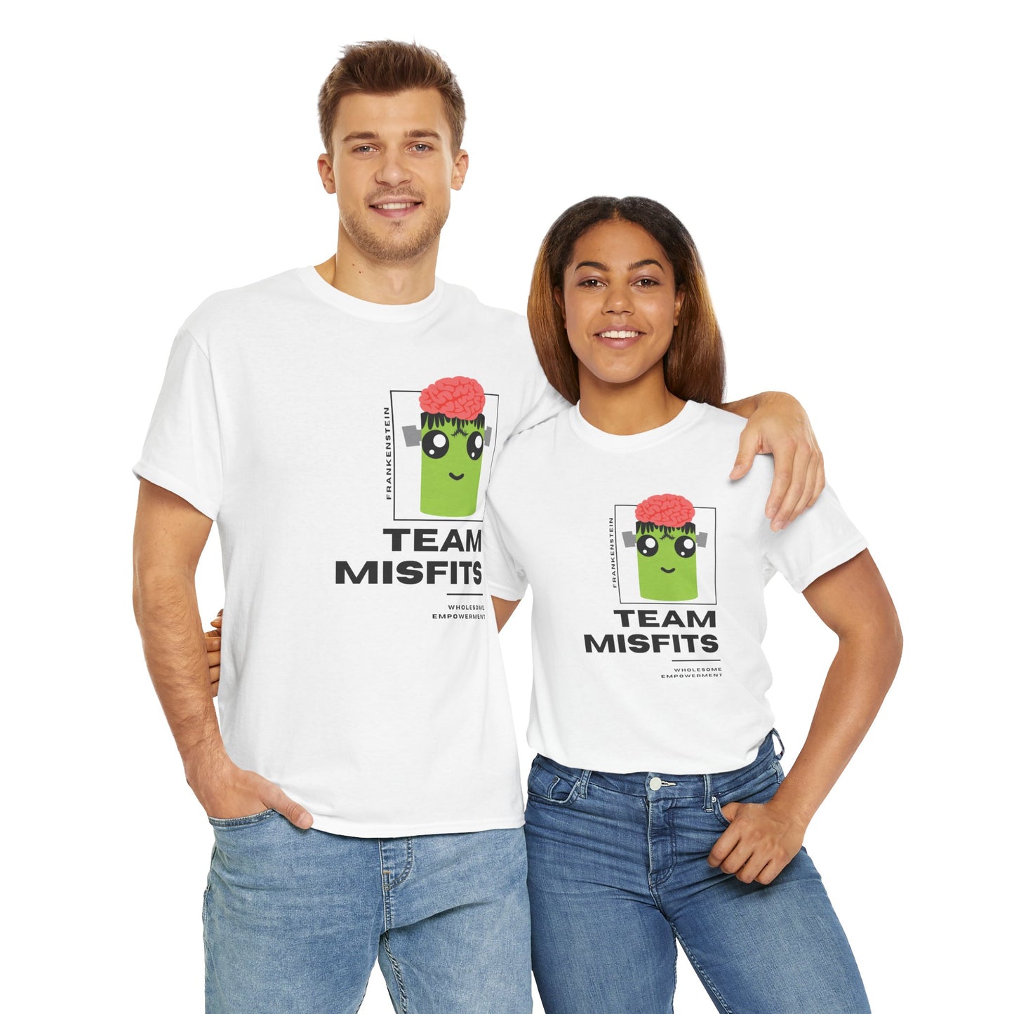 Frankenstein Marshmallow Motivational Unisex Heavy Cotton Tee