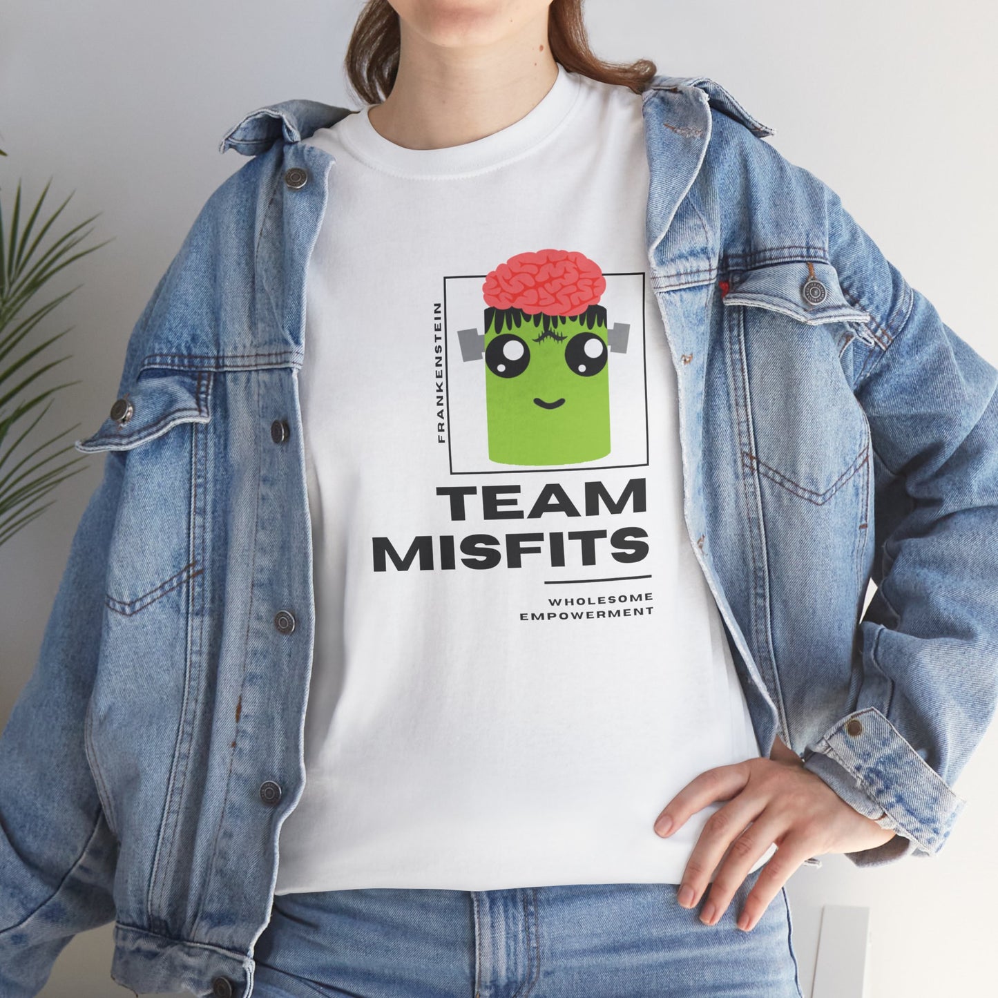Frankenstein Marshmallow Motivational Unisex Heavy Cotton Tee