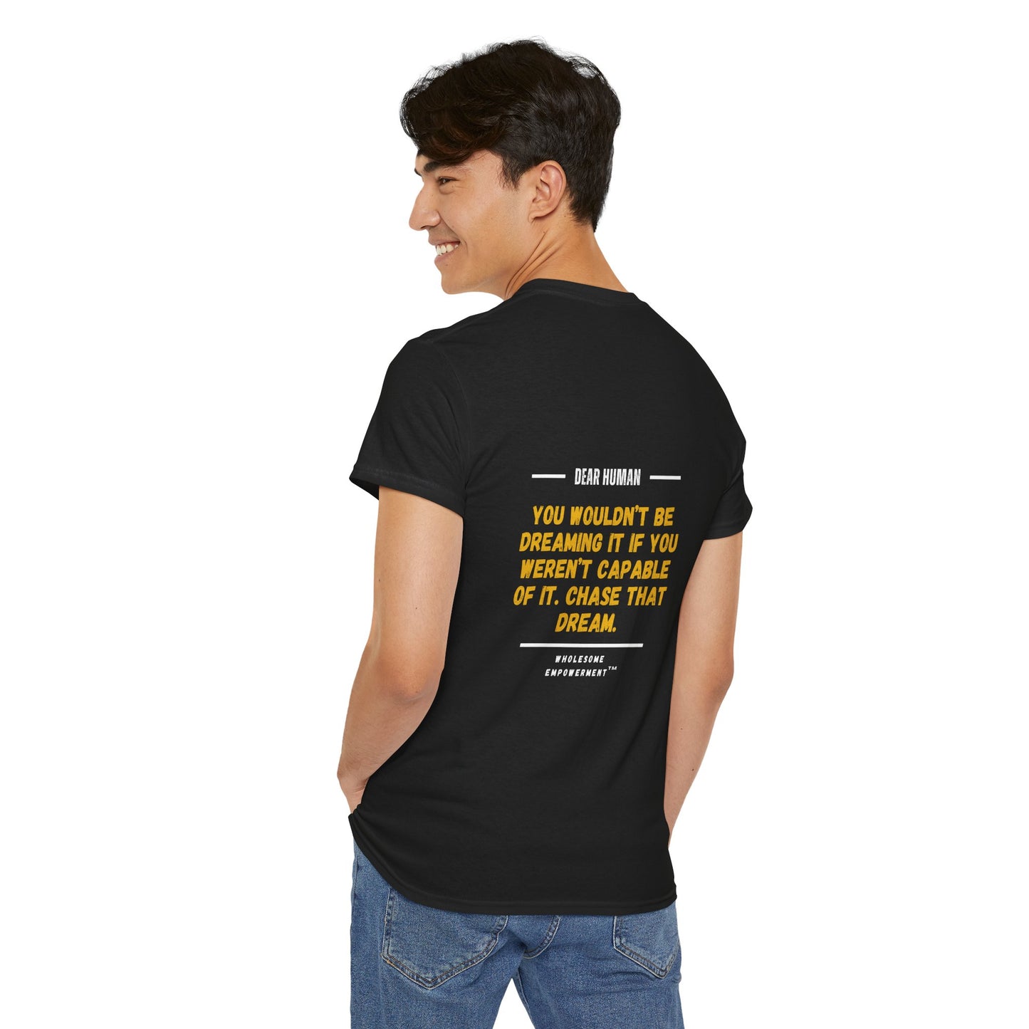 Mr. Gold Motivational Unisex Heavy Cotton Tee - Dream Big