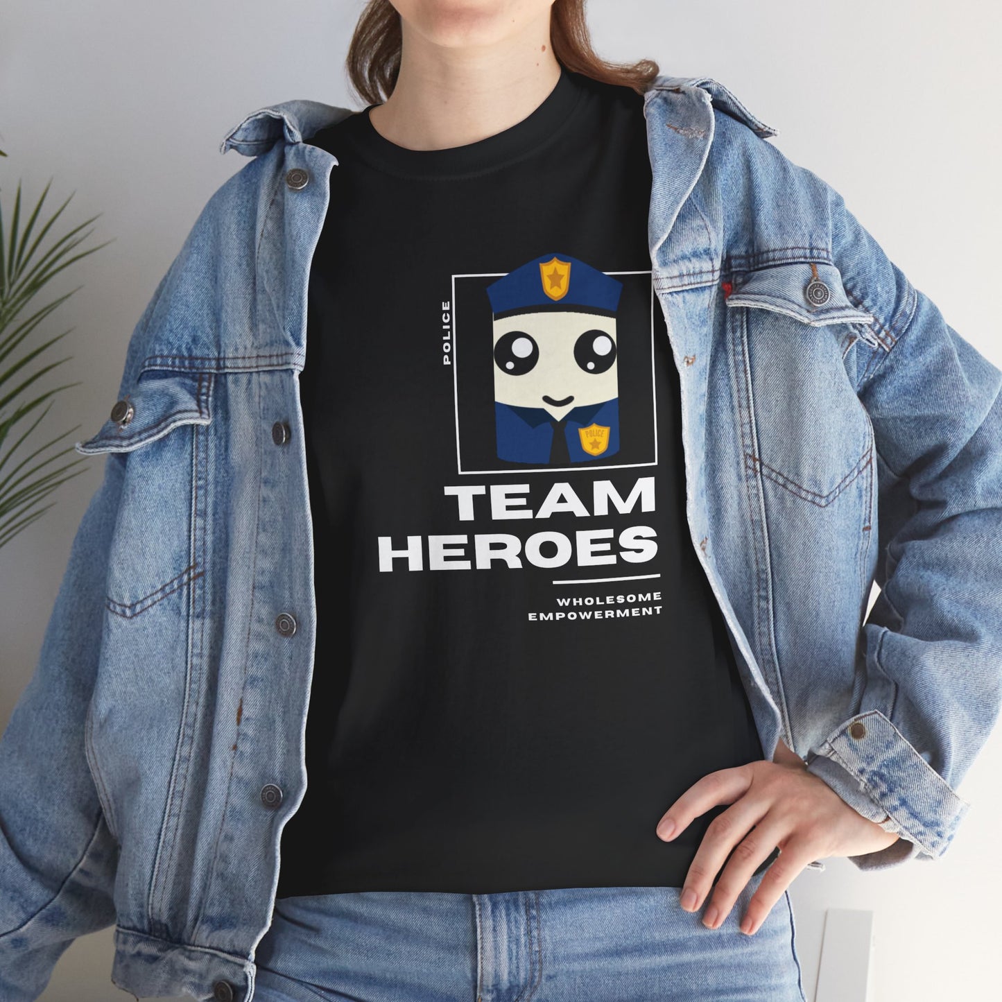 Police Marshmallow Motivational Unisex Heavy Cotton Tee