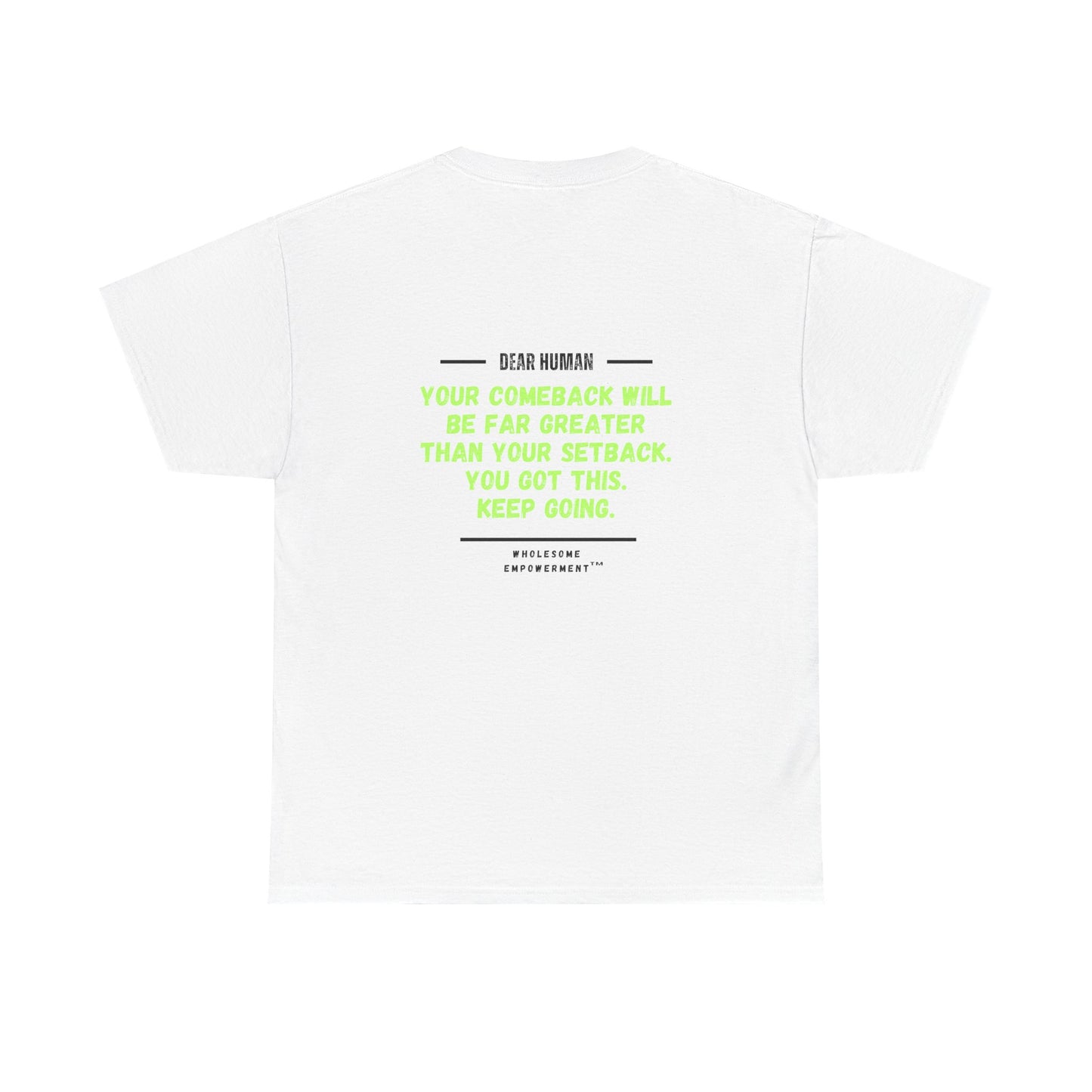 Butterfly Marshmallow Motivational Unisex Heavy Cotton Tee