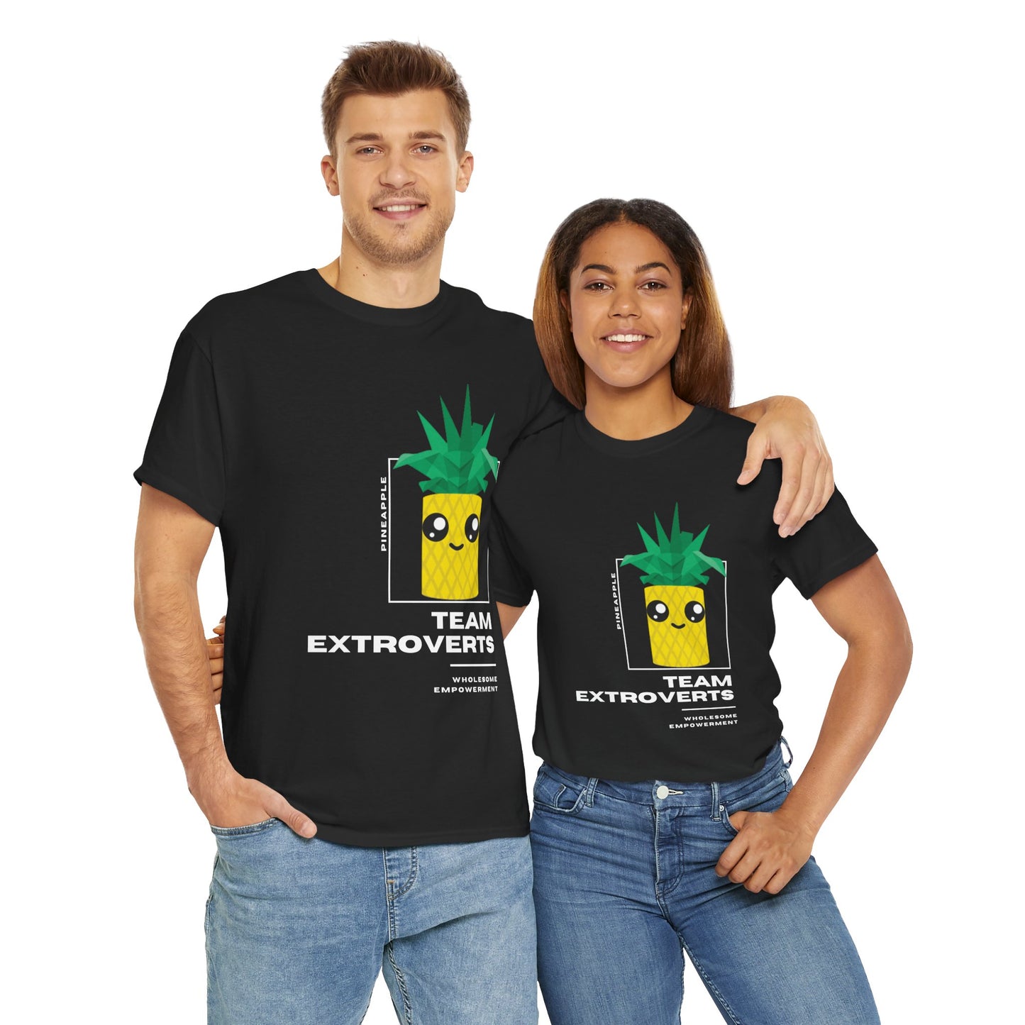 Pineapple Marshmallow Motivational Unisex Heavy Cotton Tee