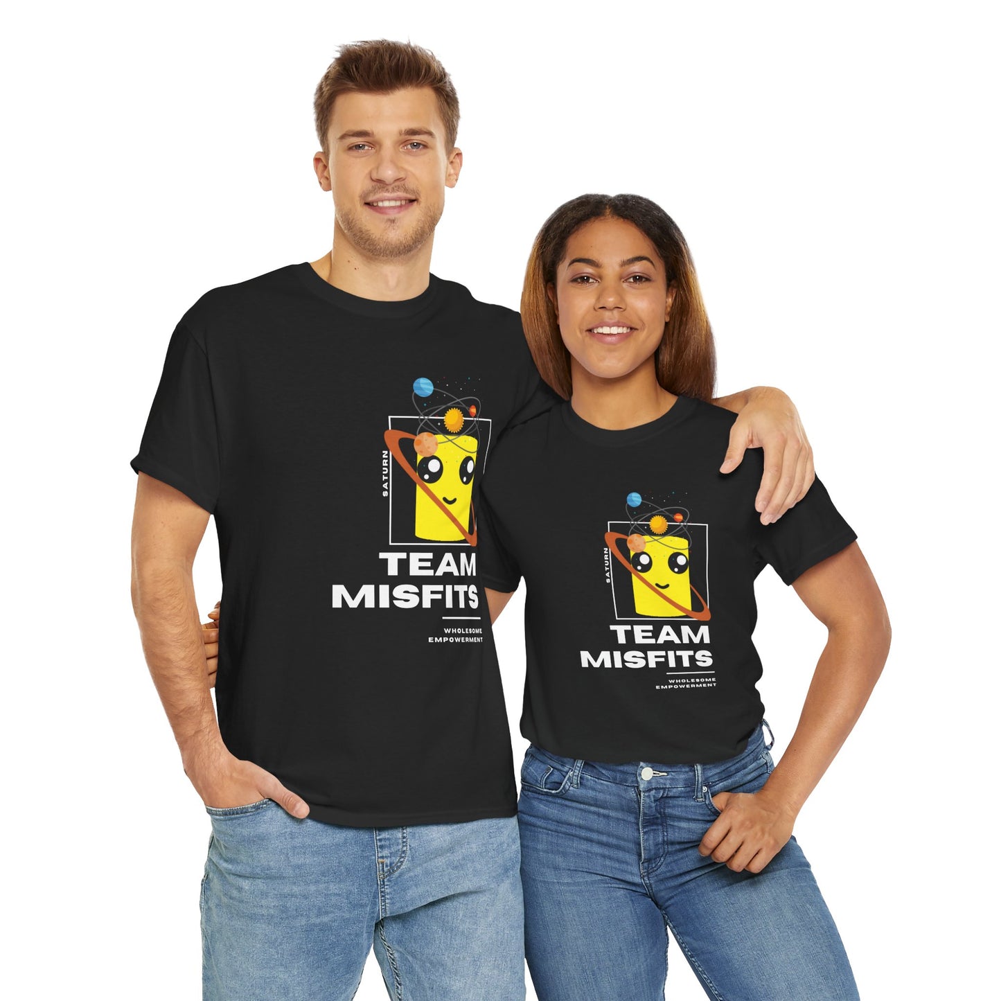 Saturn Marshmallow Motivational Unisex Heavy Cotton Tee