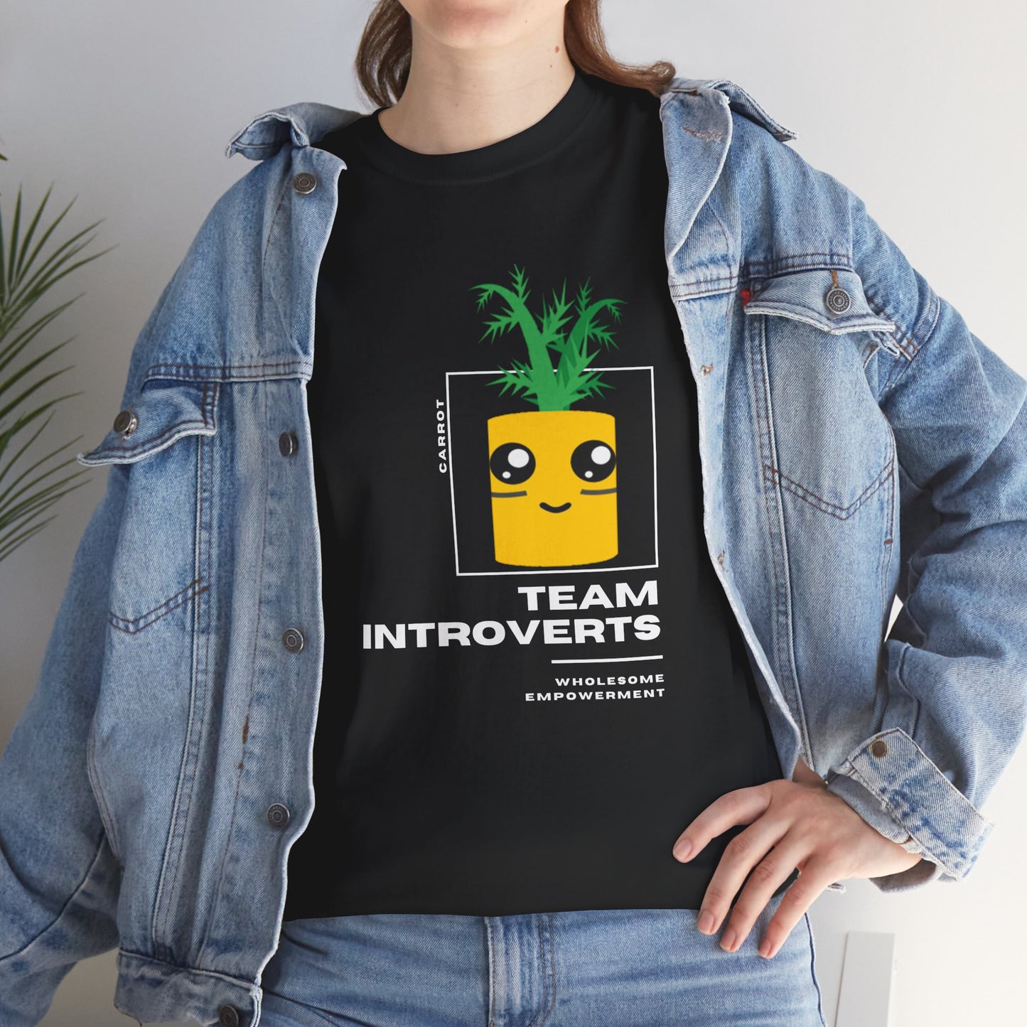 Carrot Marshmallow Motivational Unisex Heavy Cotton Tee