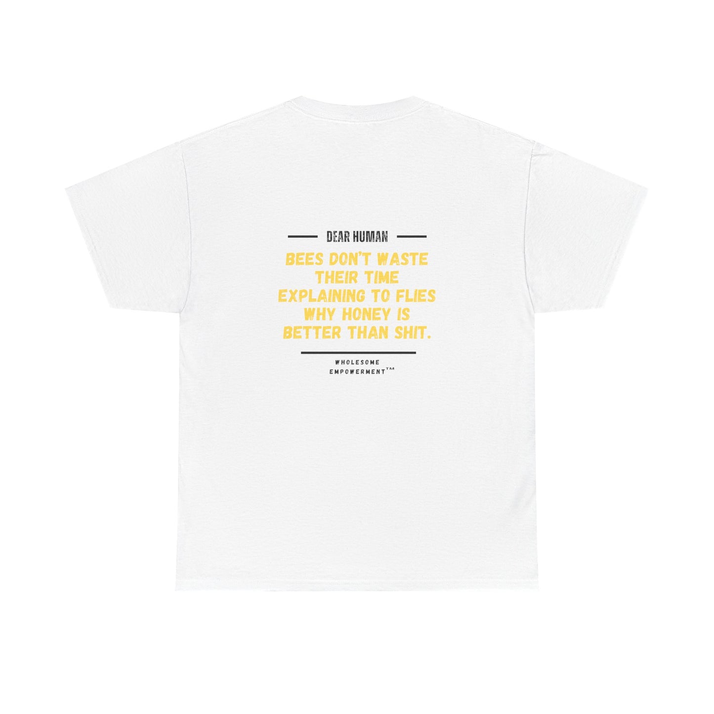 Bee Marshmallow Motivational Unisex Heavy Cotton Tee