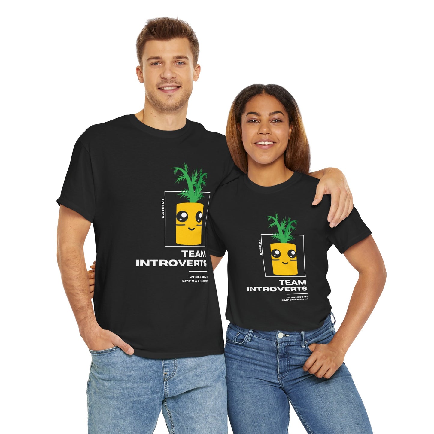 Carrot Marshmallow Motivational Unisex Heavy Cotton Tee
