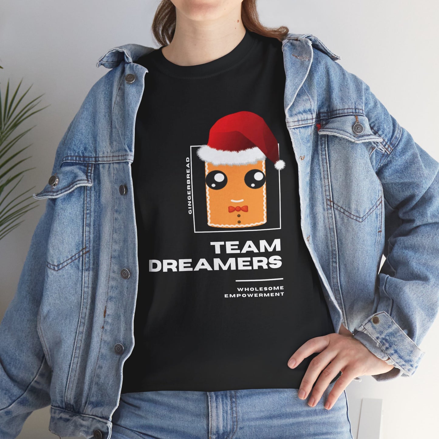 Gingerbread Marshmallow Motivational Unisex Heavy Cotton Tee