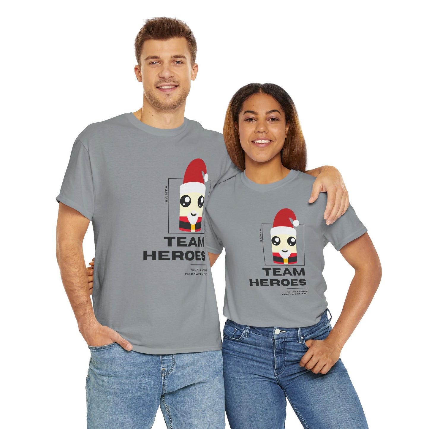 Santa Marshmallow Motivational Unisex Heavy Cotton Tee