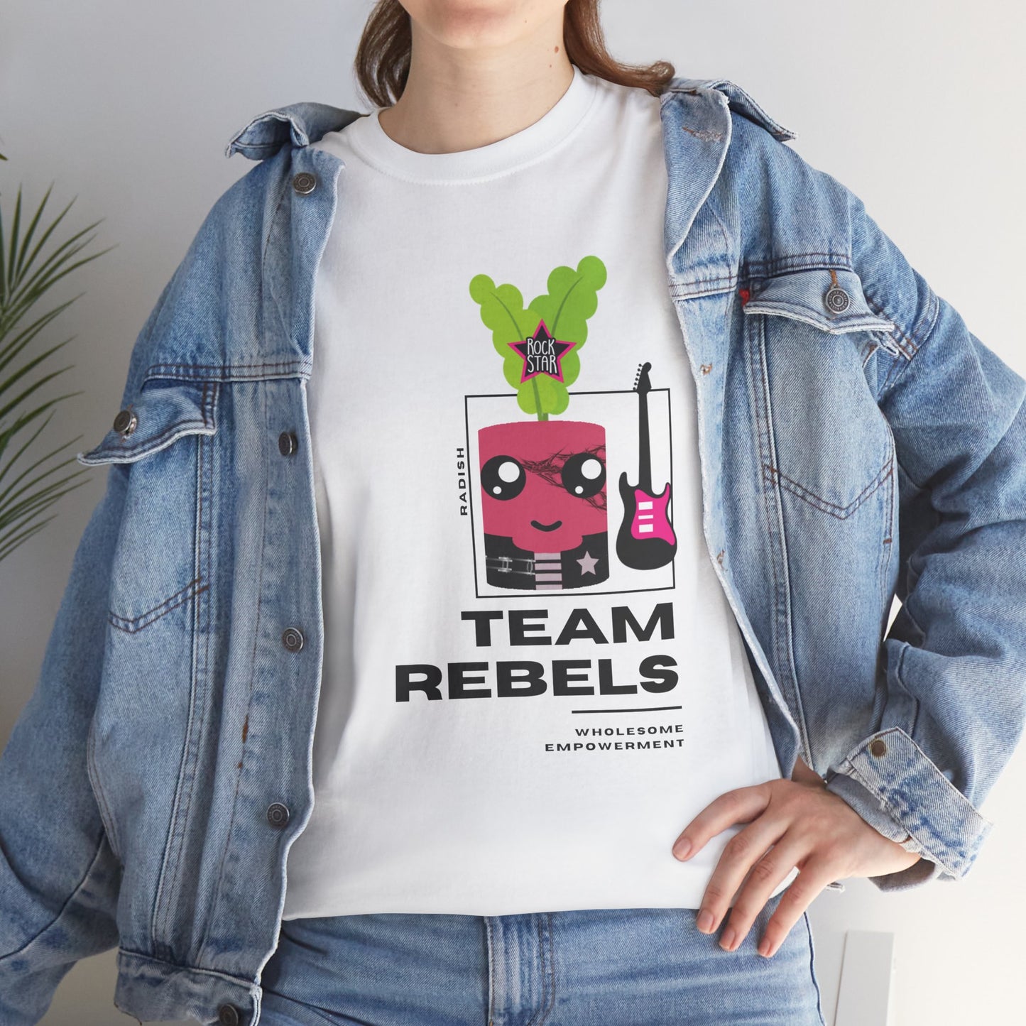 Rockstar Radish Marshmallow Motivational Unisex Heavy Cotton Tee