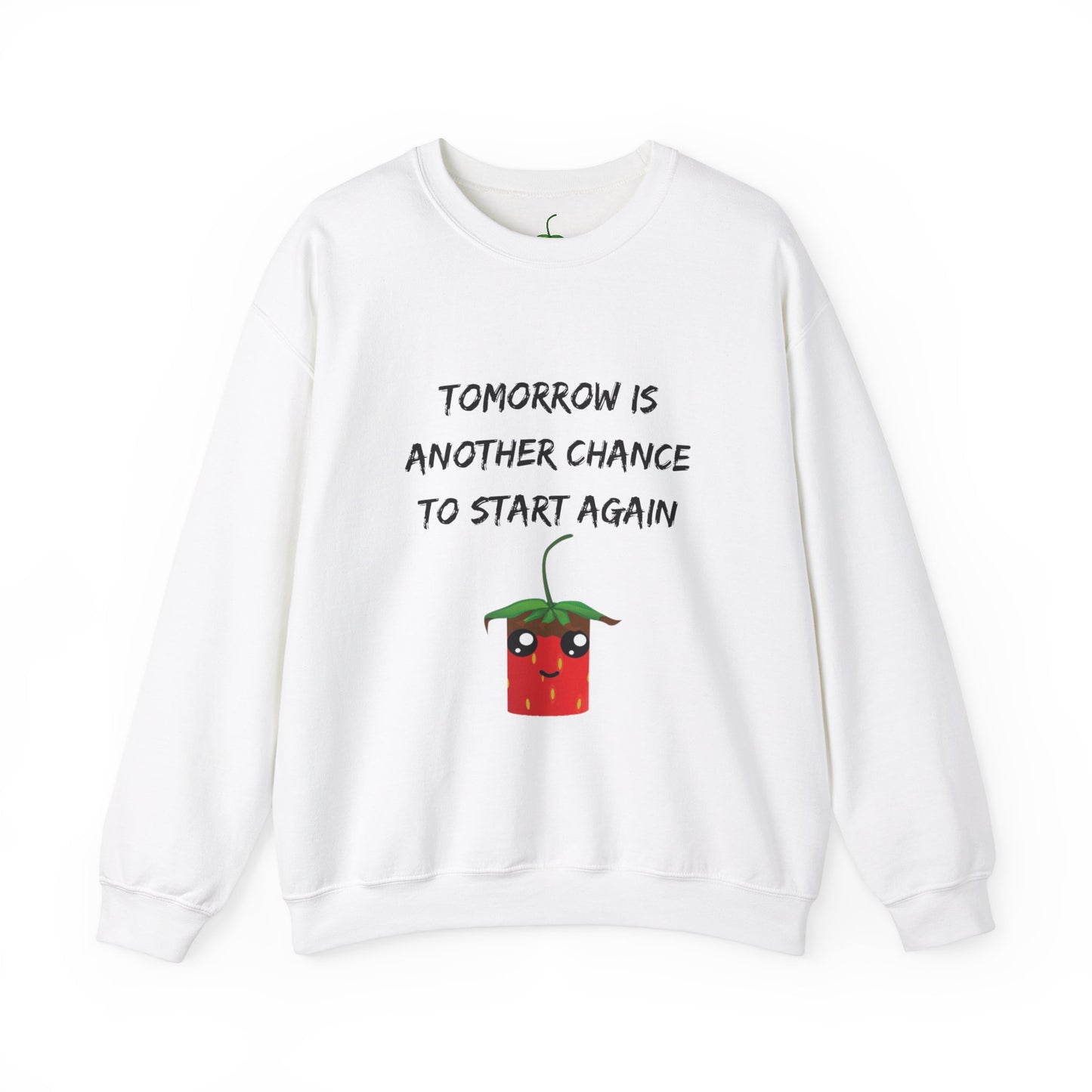 Strawberry Marshmallow Empowering Unisex Heavy Blend™ Crewneck Sweatshirt - 'Start Again'