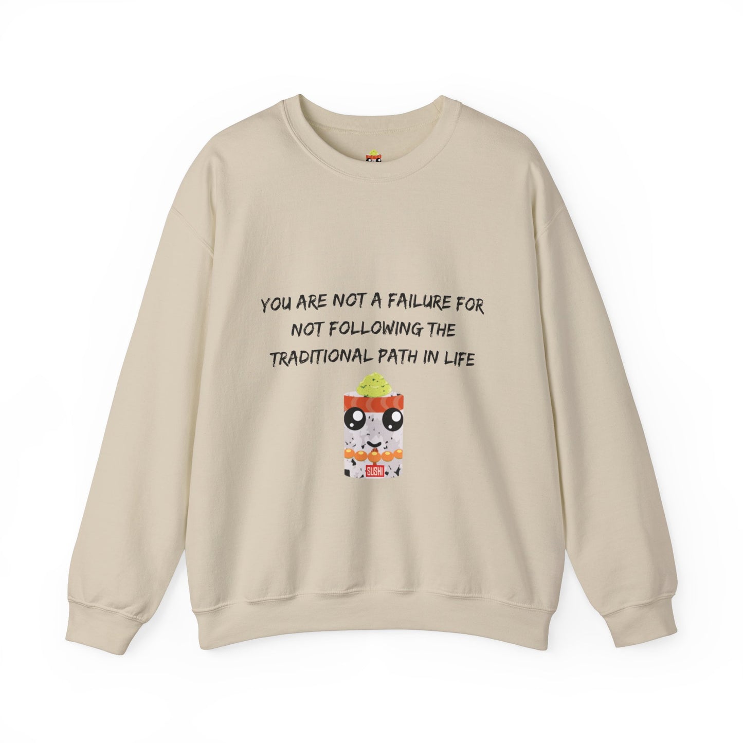 Sushi Marshmallow Empowering Unisex Heavy Blend™ Crewneck Sweatshirt - 'Traditional Path'