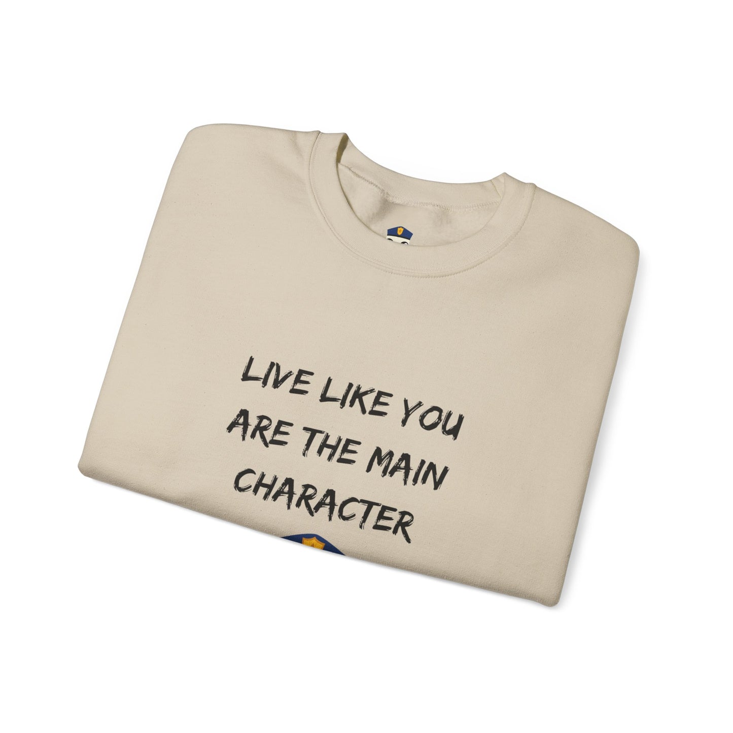 Police Marshmallow Empowering Unisex Heavy Blend™ Crewneck Sweatshirt - 'Main Character'