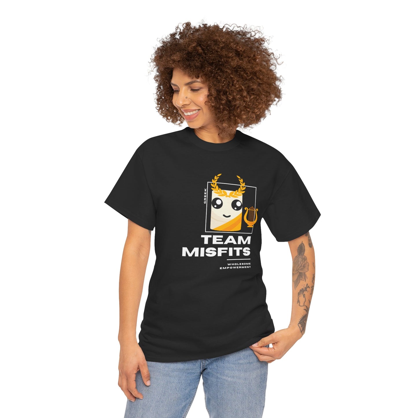 Greek Marshmallow Motivational Unisex Heavy Cotton Tee