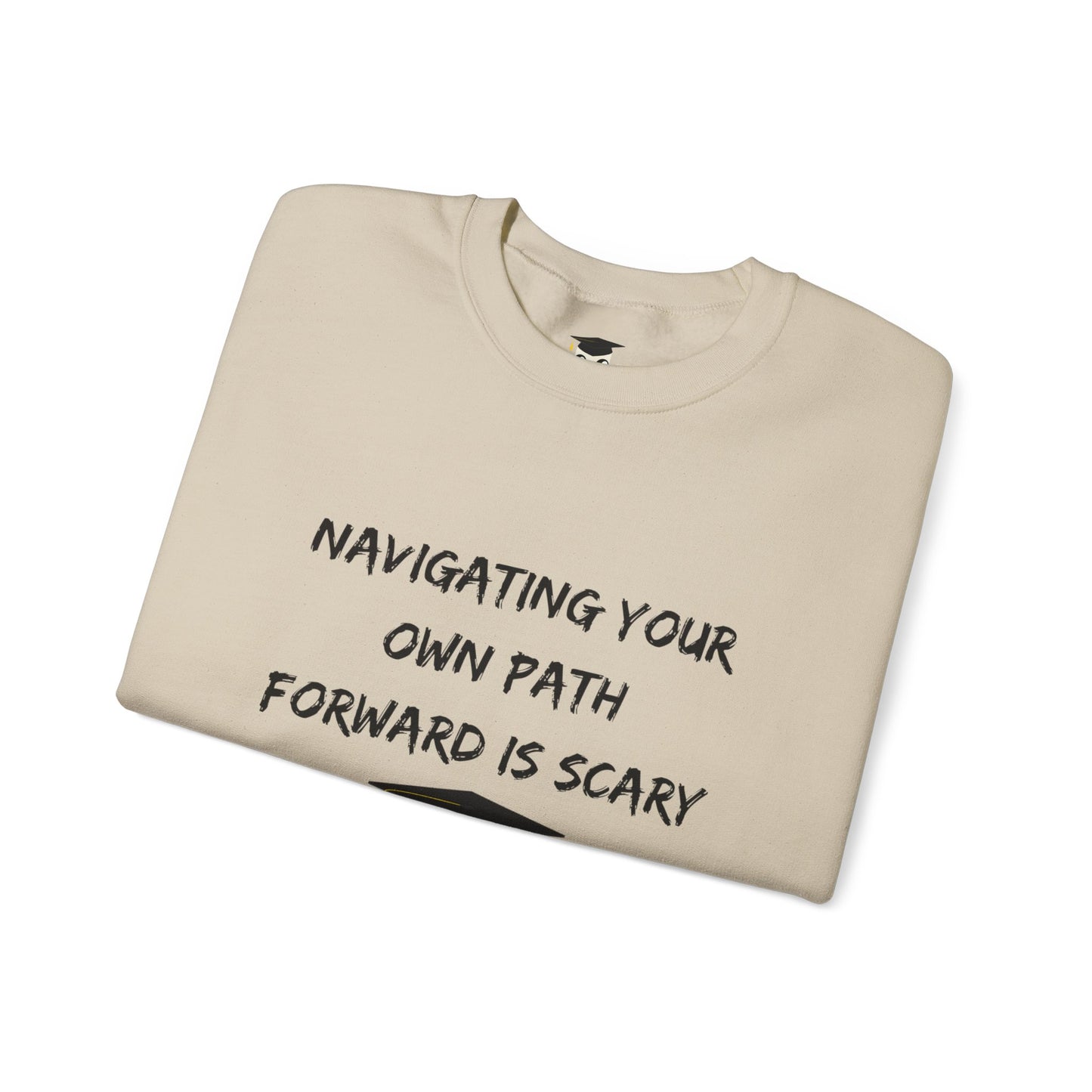 Graduation Marshmallow Empowering Unisex Heavy Blend™ Crewneck Sweatshirt - 'A Path Forward'