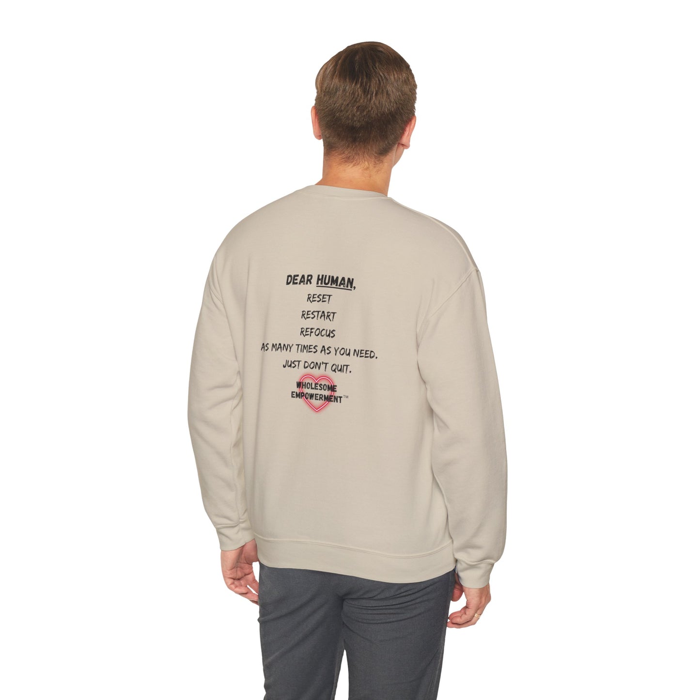 Ninja Marshmallow Empowering Unisex Heavy Blend™ Crewneck Sweatshirt - 'Reach Your Goals'