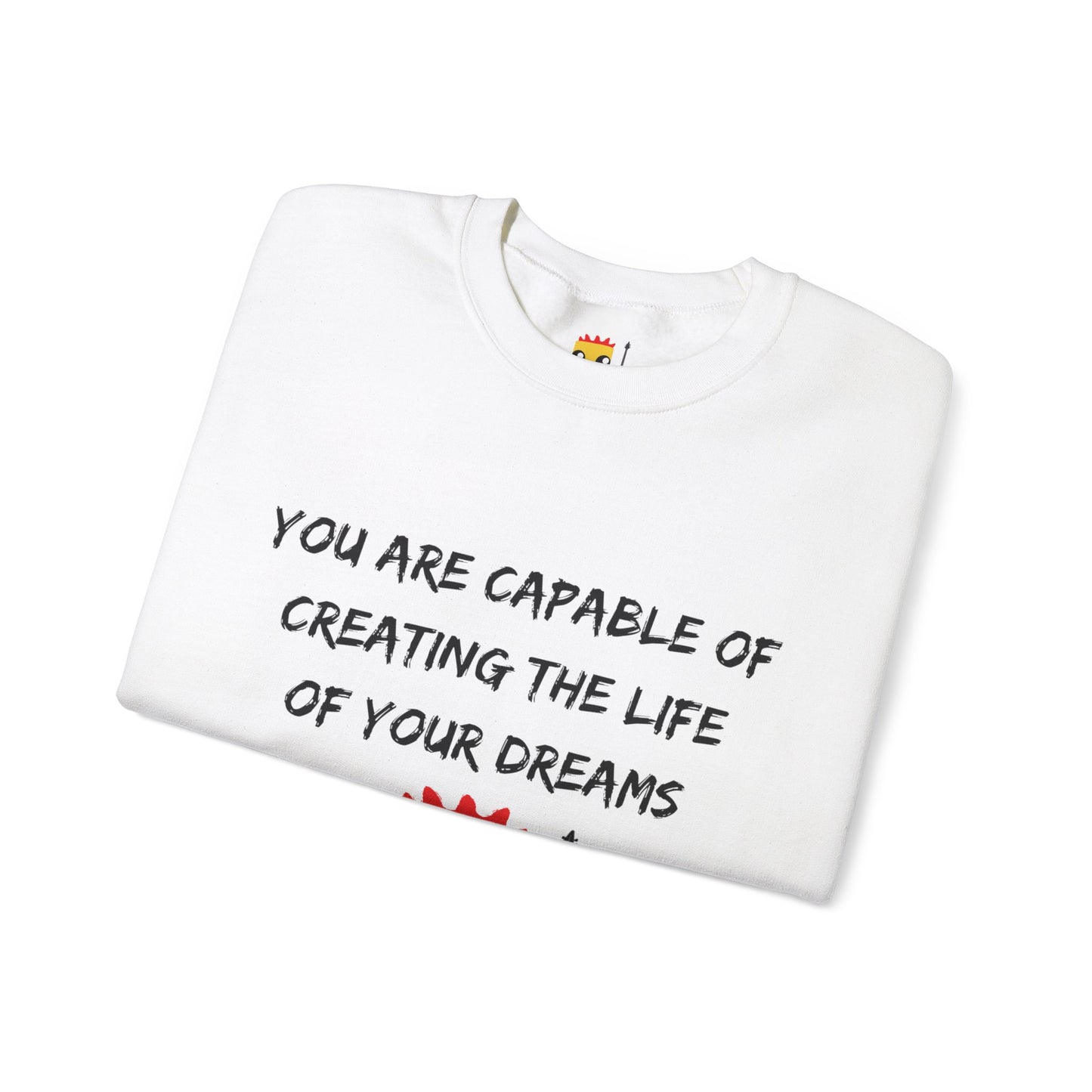 Rockstar Marshmallow Empowering Unisex Heavy Blend™ Crewneck Sweatshirt - 'Dream Life'