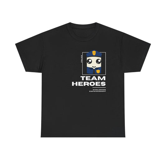Police Marshmallow Motivational Unisex Heavy Cotton Tee