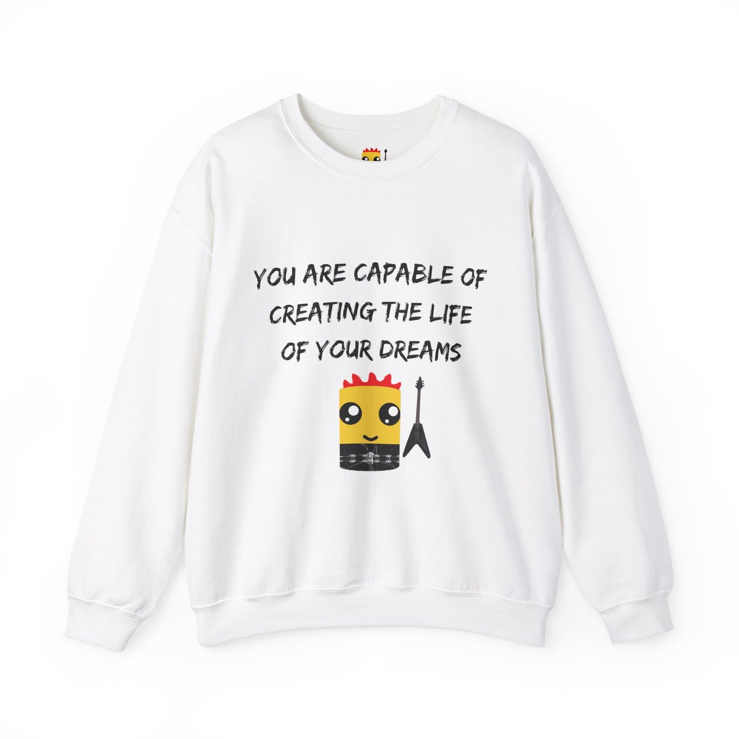 Rockstar Marshmallow Empowering Unisex Heavy Blend™ Crewneck Sweatshirt - 'Dream Life'