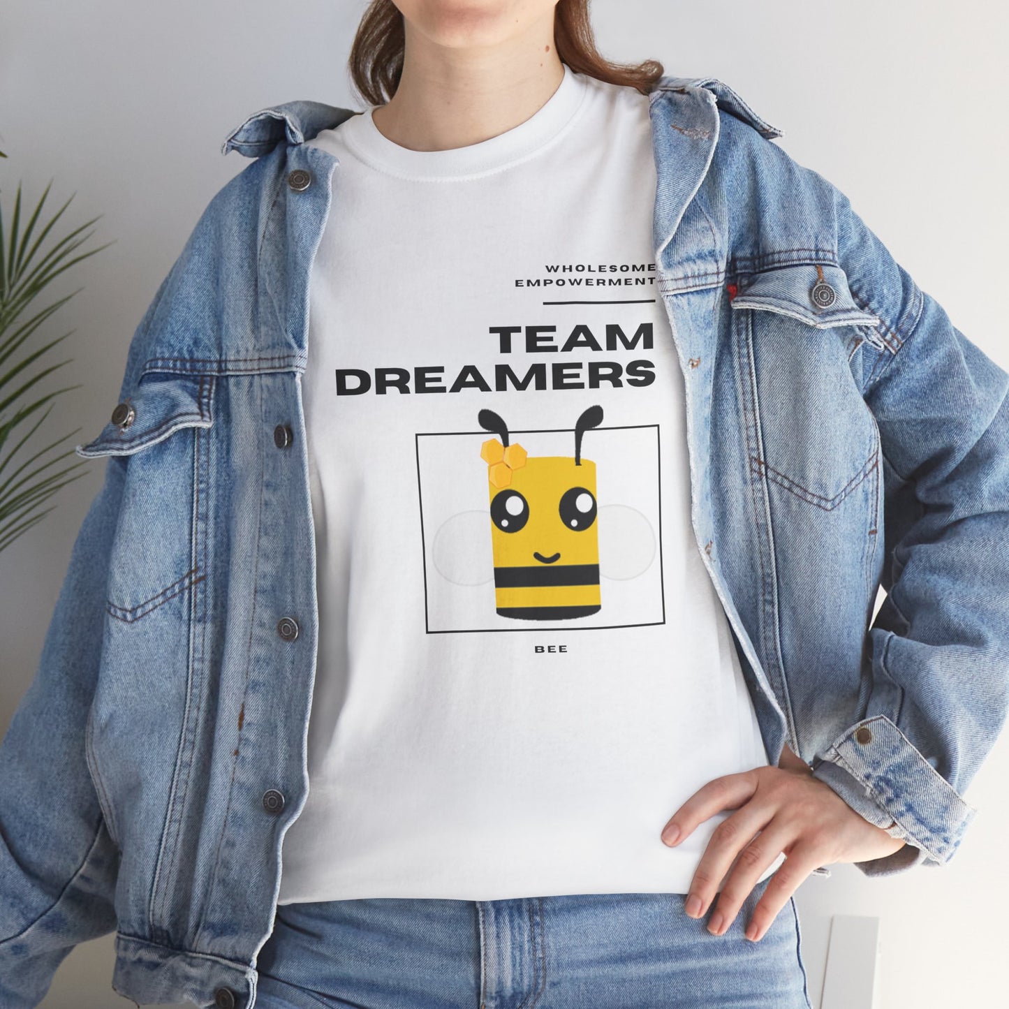 Bee Marshmallow Motivational Unisex Heavy Cotton Tee