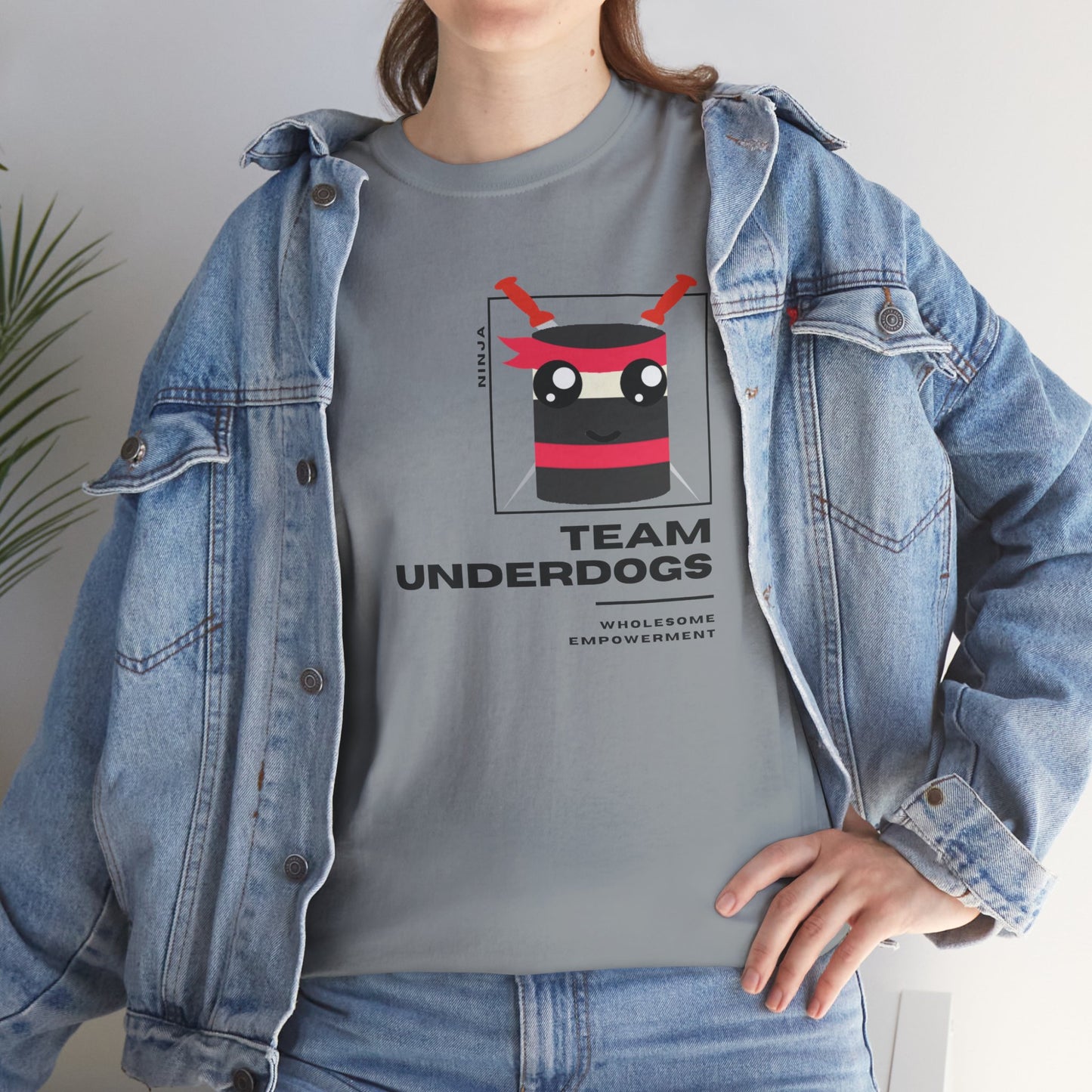 Ninja Marshmallow Motivational Unisex Heavy Cotton Tee