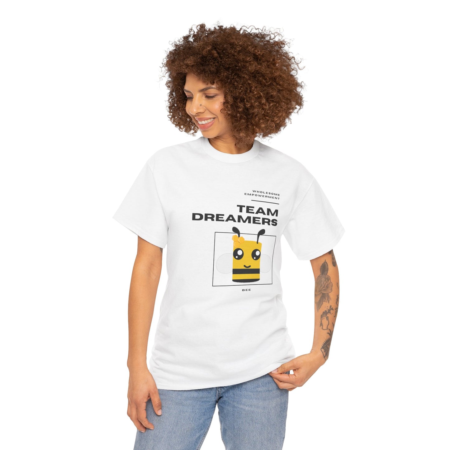 Bee Marshmallow Motivational Unisex Heavy Cotton Tee